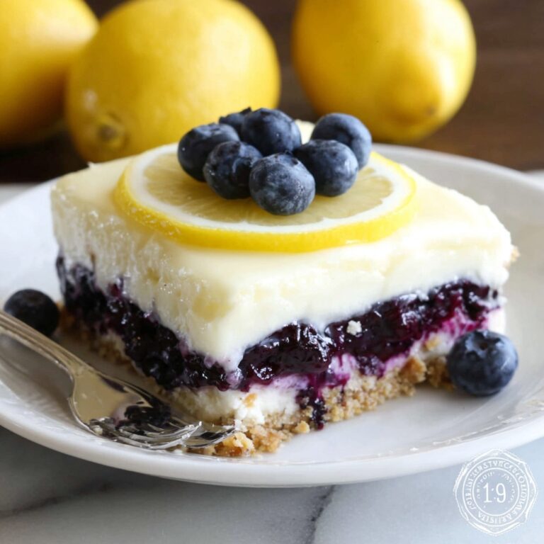 Lemon Blueberry Cheesecake Delight Recipe