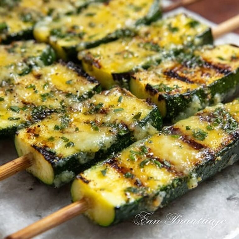 Garlic Butter Zucchini Skewers Recipe