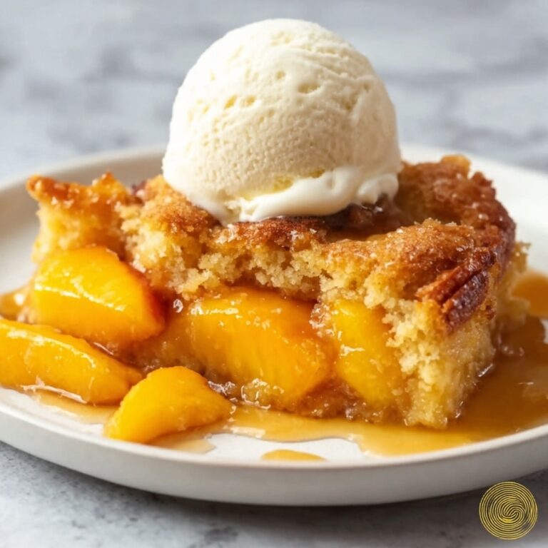 Peach Cobbler French Toast Bake: Golden, Creamy Bliss! Recipe