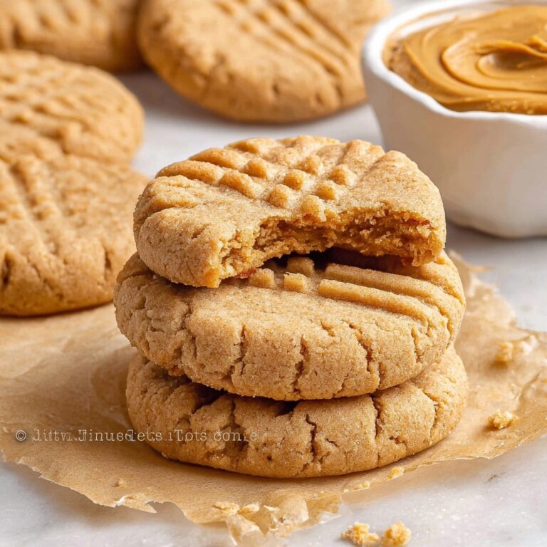 3 Ingredient Peanut Butter Cookies Recipe