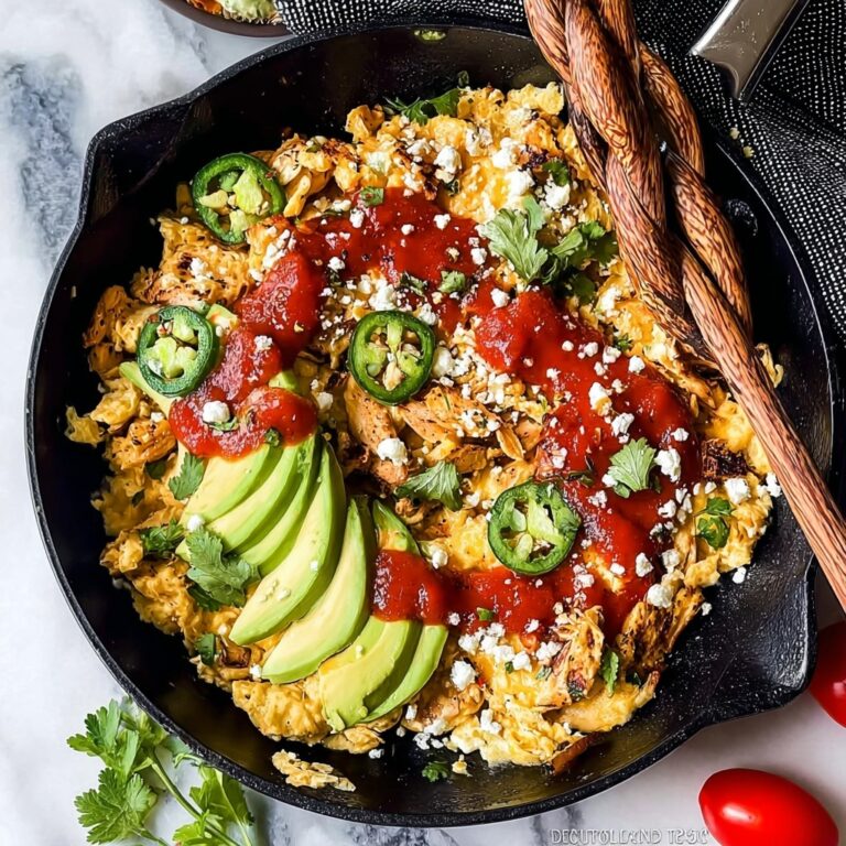 Migas with Crispy Tortillas, Queso Fresco, and Fresh Avocado Recipe