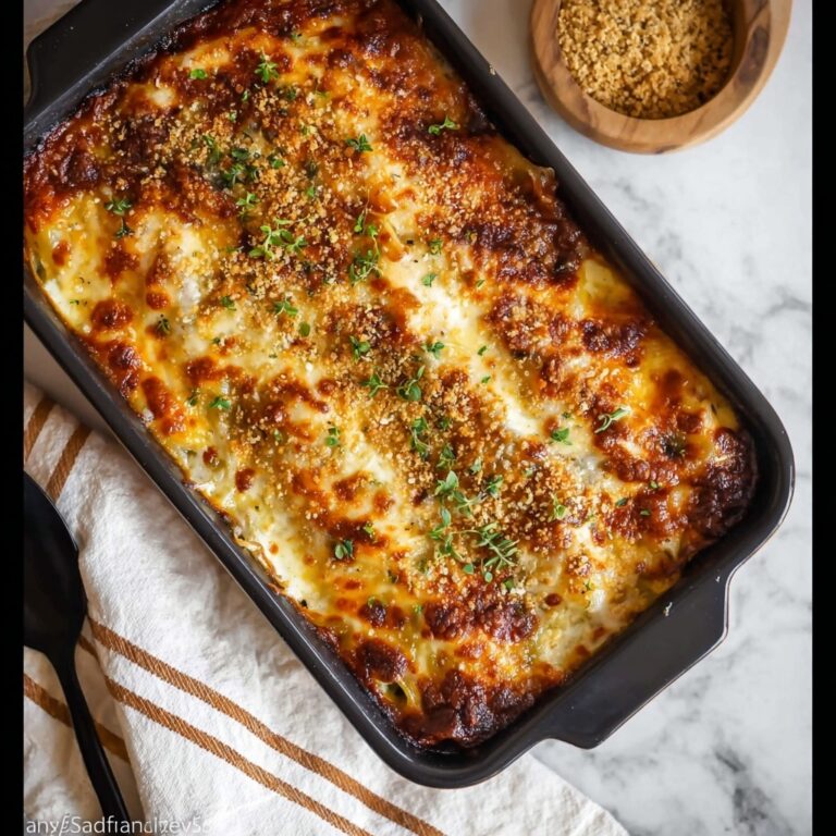 Creamy Four-Cheese Cauliflower Bake Recipe