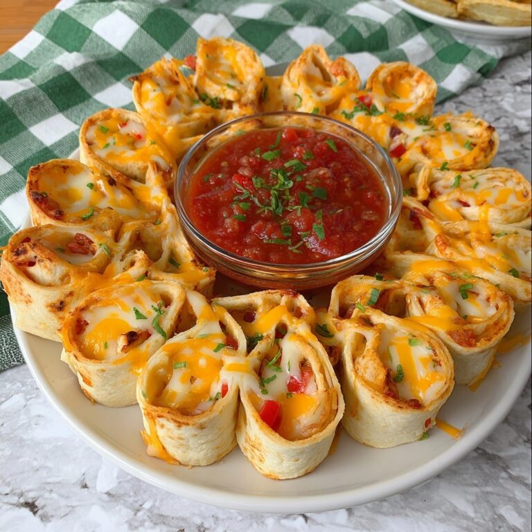 Blooming Chicken Quesadilla Ring Recipe