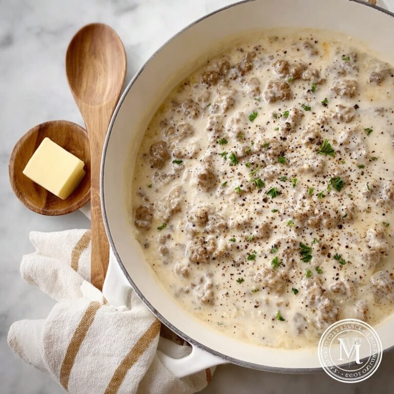Traditional Ground Turkey White Gravy Recipe
