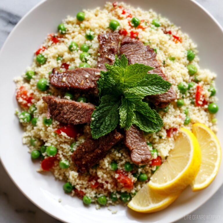 Crispy Lamb & Pea Tabbouleh Recipe