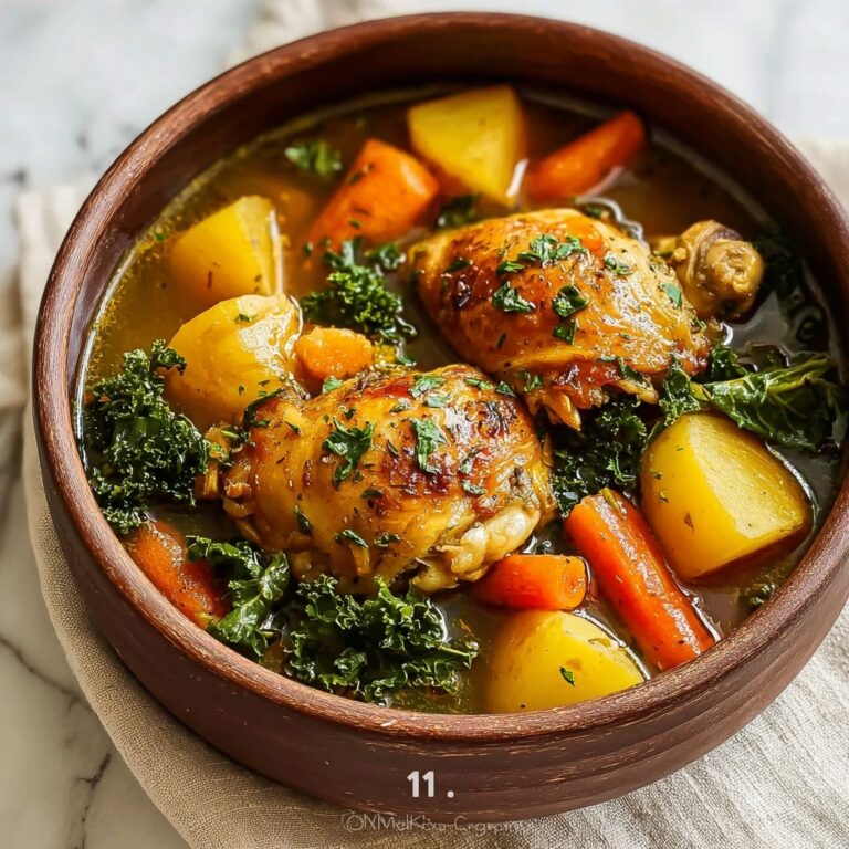 One-Pot Chicken and Kale Stew with Root Vegetables Recipe