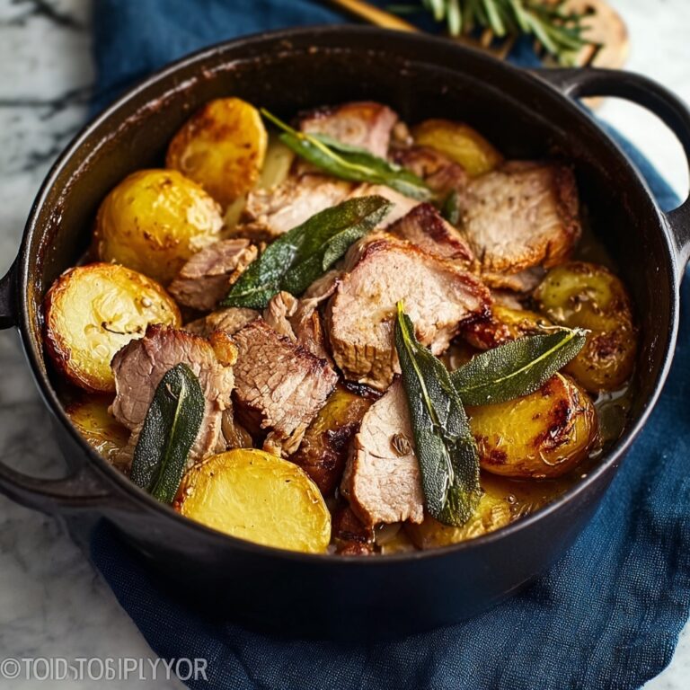 Cozy Slow-Cooked Pork, Cider & Sage Hotpot Recipe