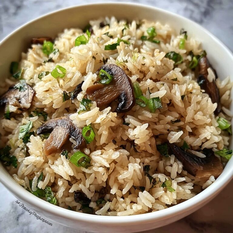 Creamy Mushroom Rice Recipe