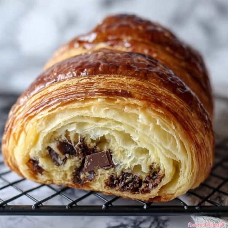 Chocolate Chip Sourdough Croissant Bread Recipe