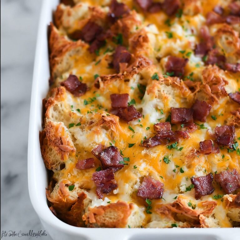 Bacon, Egg and Cheese Croissant Bake Recipe