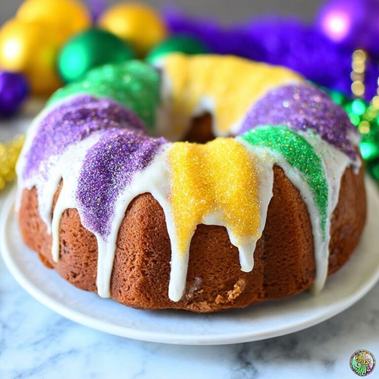 Shortcut Mardi Gras King Cake Recipe