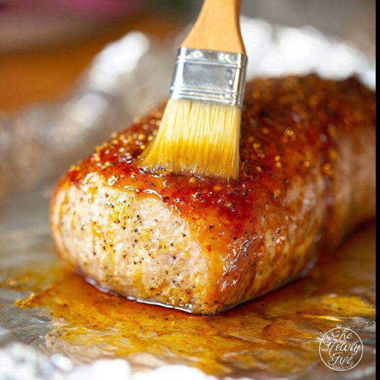 Bacon-Wrapped Pork Loin with Pepper Jelly Glaze Recipe