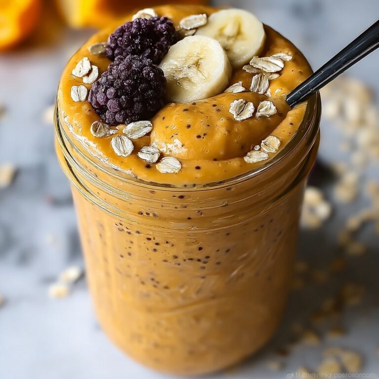 Golden Turmeric Latte Overnight Oats for a Bright Morning Boost Recipe