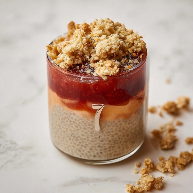 Peach Cobbler Chia Pudding Recipe