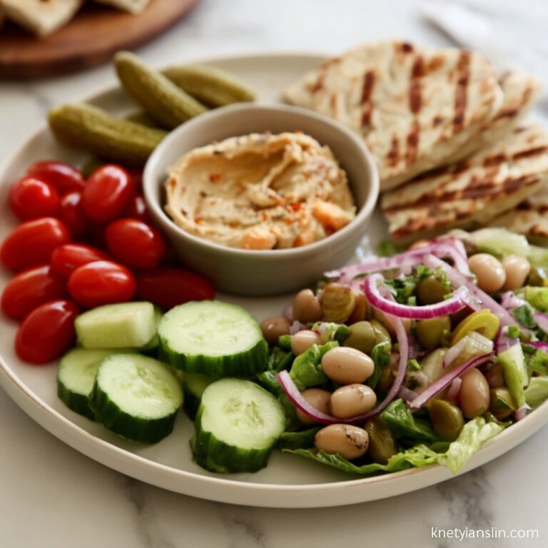 Marinated Green Olive Bean Salad with Chive Basil Dressing Recipe