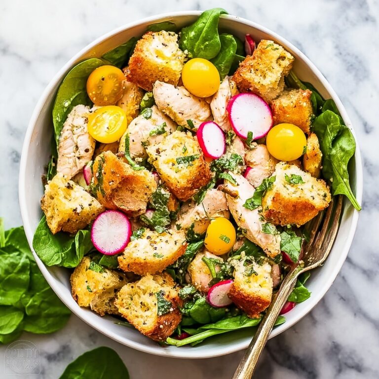 Delightful Spring Chicken Panzanella Salad Recipe