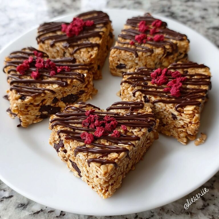 Crunchy Granola Heart Bars Recipe