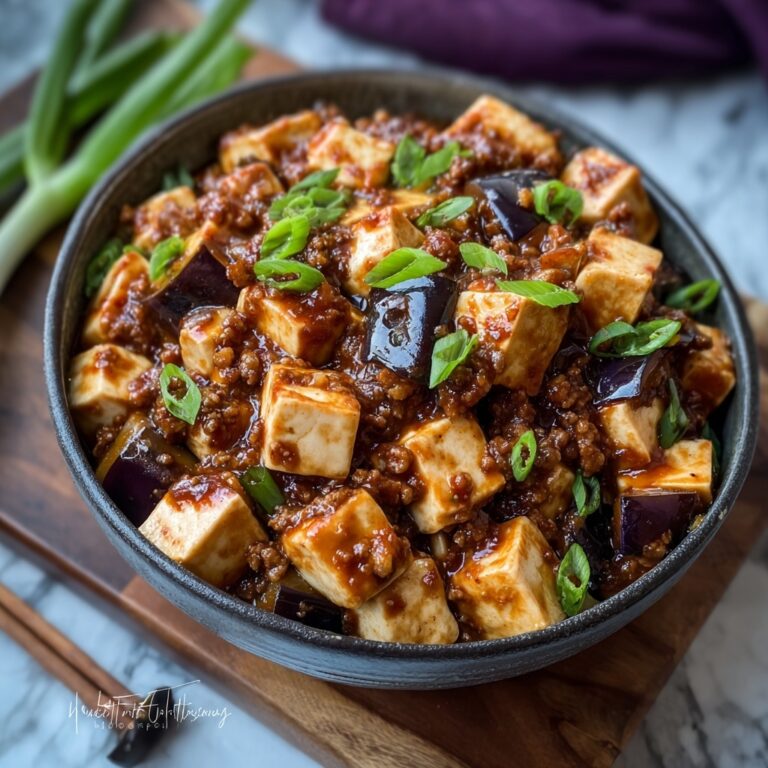 Mouthwatering Eggplant Mapo Tofu to Spice Up Dinner Time Recipe
