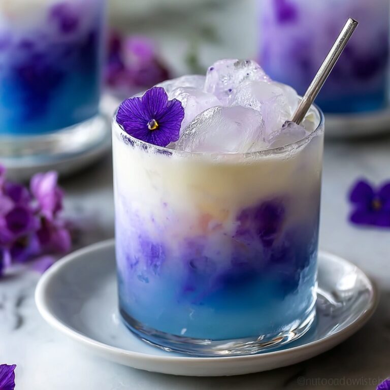 Iced Butterfly Pea Flower Tea Latte Recipe