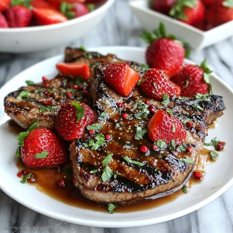 Strawberry Balsamic Pork Chops Recipe