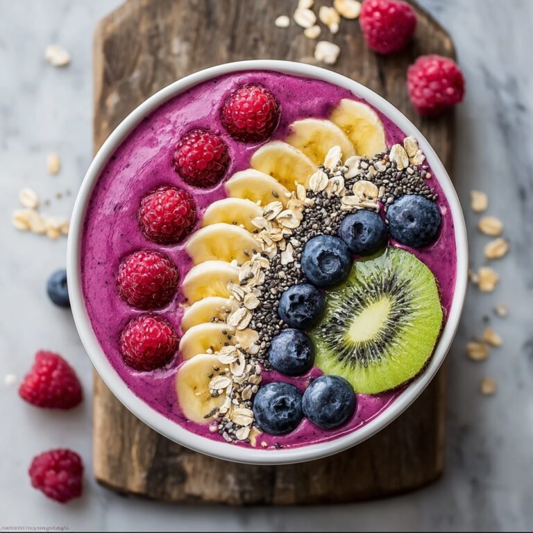 Energizing Breakfast Smoothie Bowl for a Vibrant Morning Boost Recipe