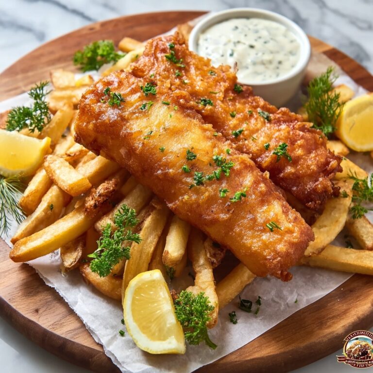 Crispy Beer Battered Fish and Chips (Pub-Style Recipe) Recipe