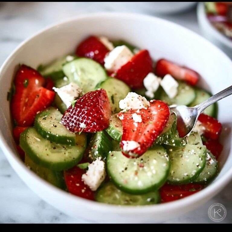 Refreshing Strawberry Cucumber Salad with Feta Bliss Recipe