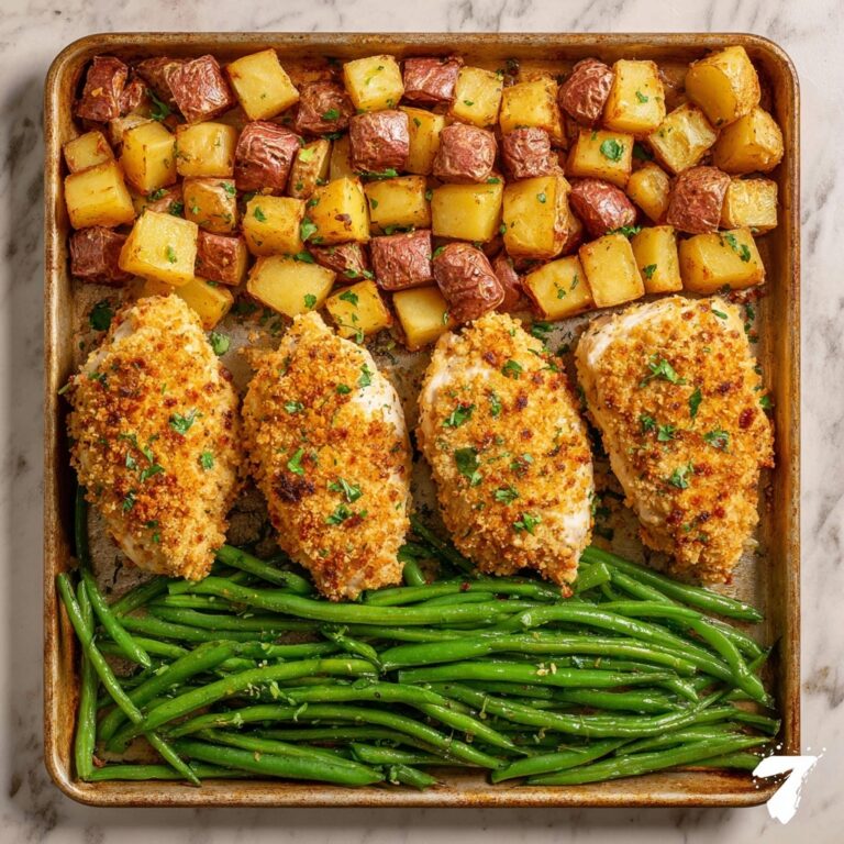 Parmesan Crusted Chicken Sheet Pan Dinner Recipe