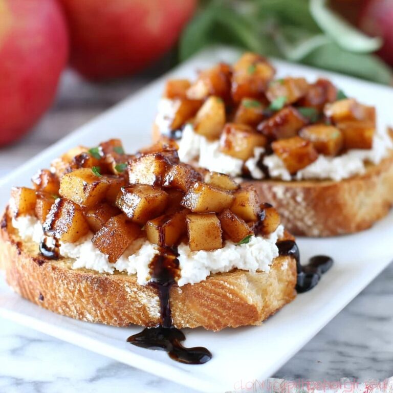Butternut Squash Apple Bruschetta Recipe