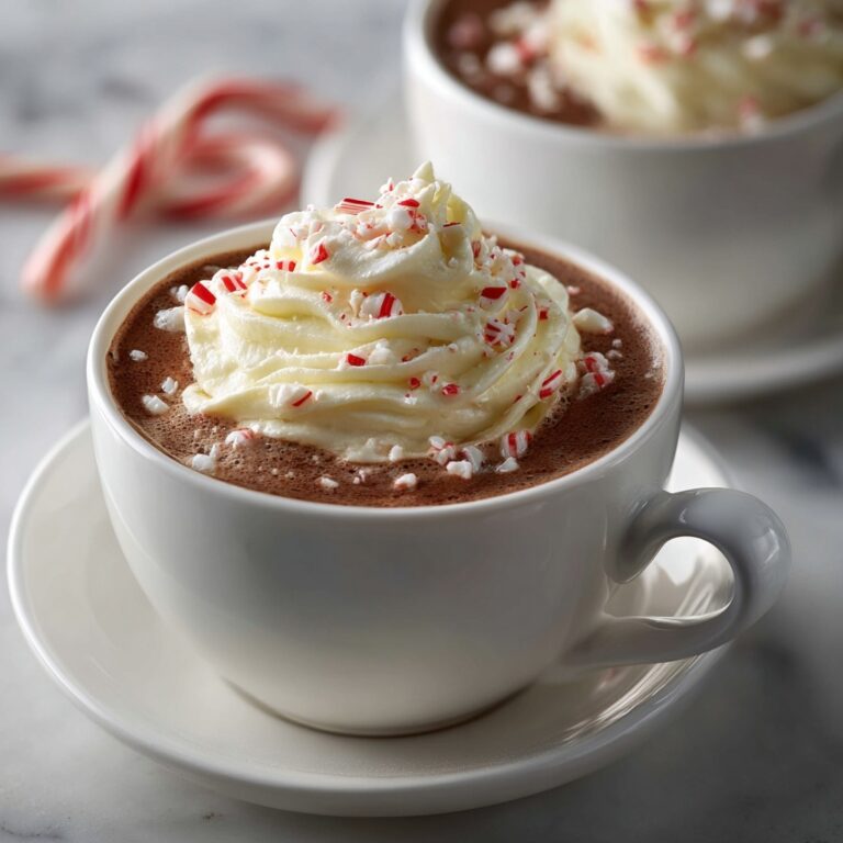 Rich Peppermint Hot Chocolate Recipe