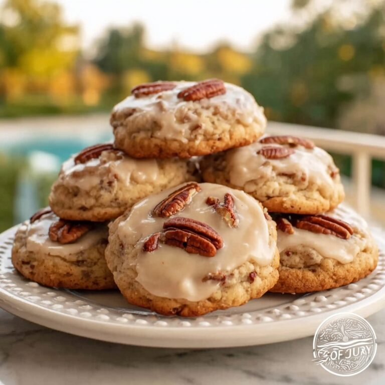 Frosted Butter Pecan Cookies Recipe