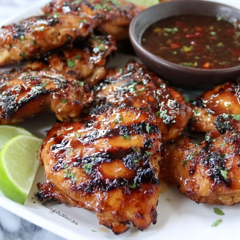 Grilled Thai Chicken with Sweet Chili and Lime Recipe