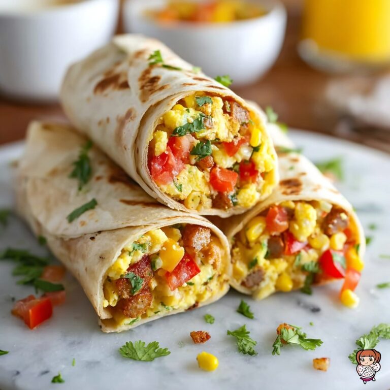 Delicious Freezer Breakfast Burritos for Busy Mornings Recipe