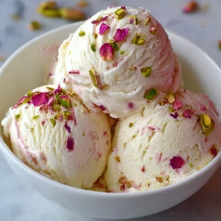 Rose Pistachio Ice Cream Recipe