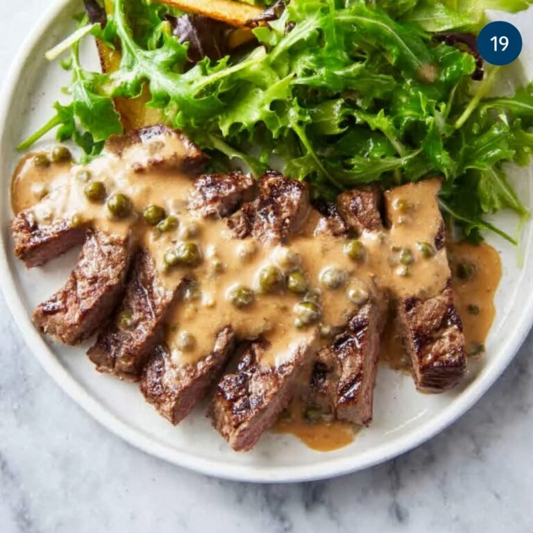 Perfect Steak with Peppercorn Sauce Recipe