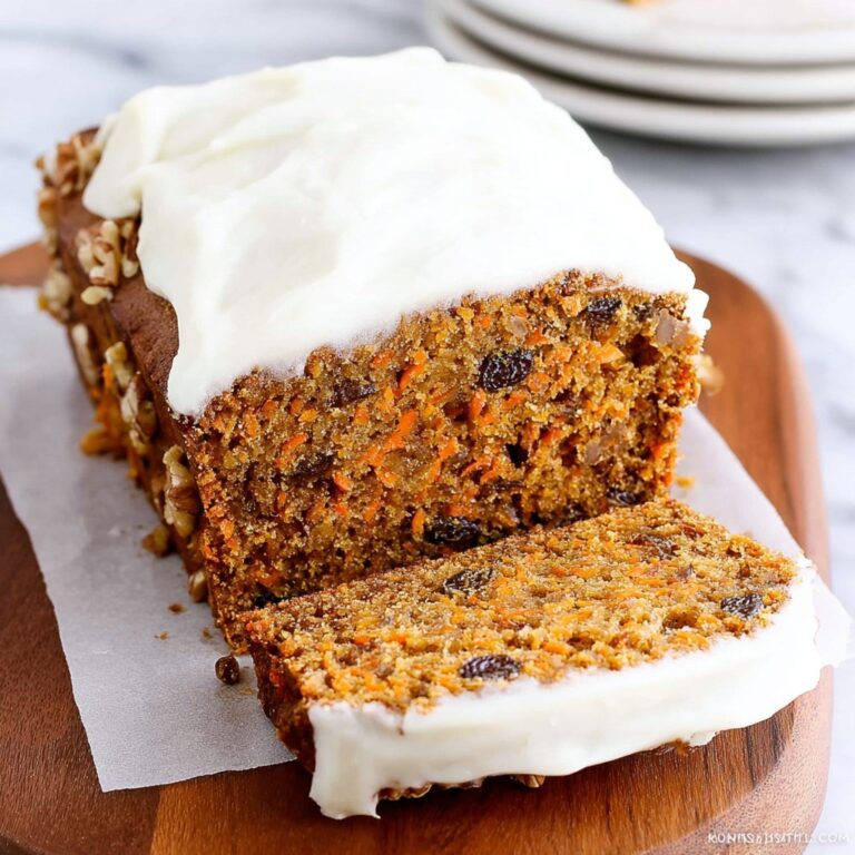 Carrot Bread with Vanilla Glaze Recipe