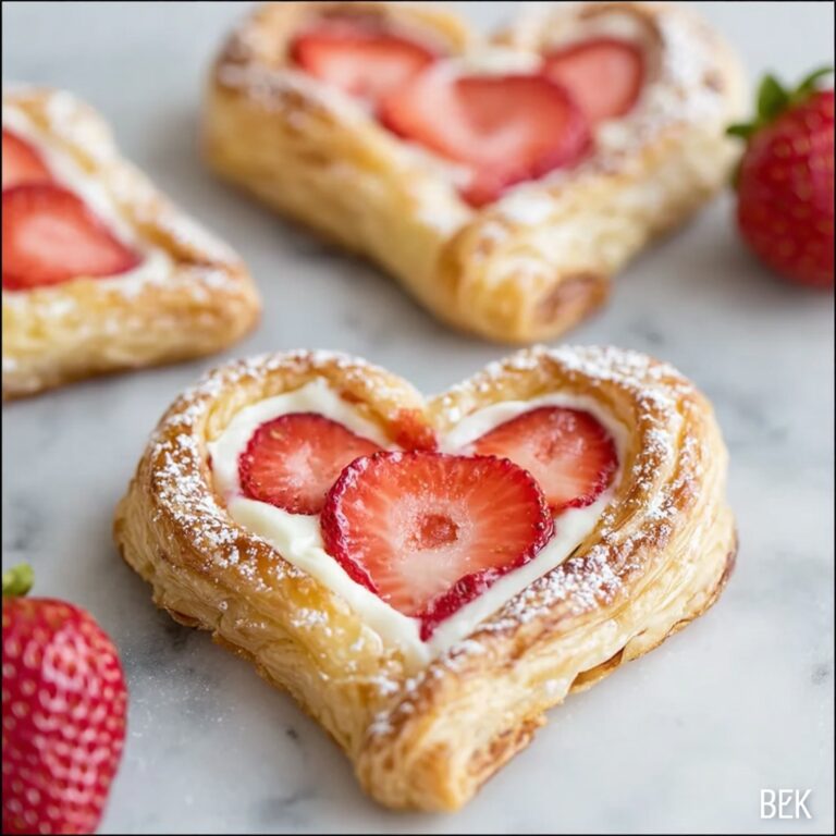 Strawberry Cream Cheese Danish Hearts Recipe