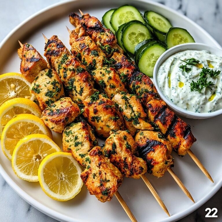 Greek Chicken Souvlaki with Tzatziki Sauce: A Flavor Escape Recipe