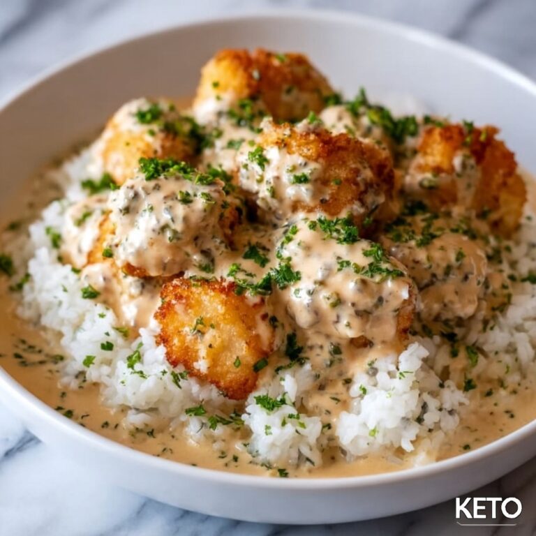 Quick & Easy Creamy Smothered Chicken & Rice Dinner Recipe