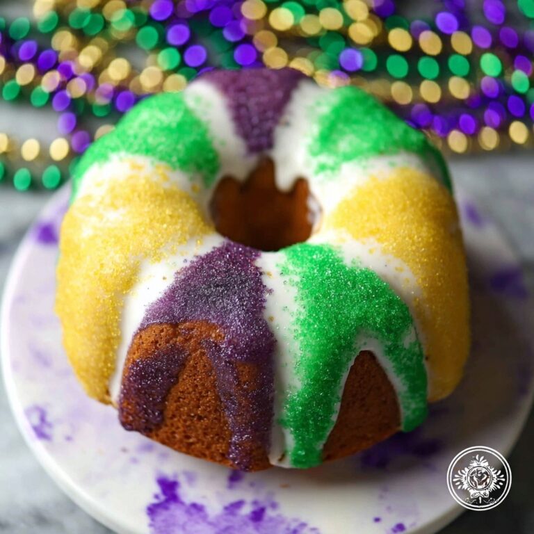 Shortcut Mardi Gras King Cake Recipe