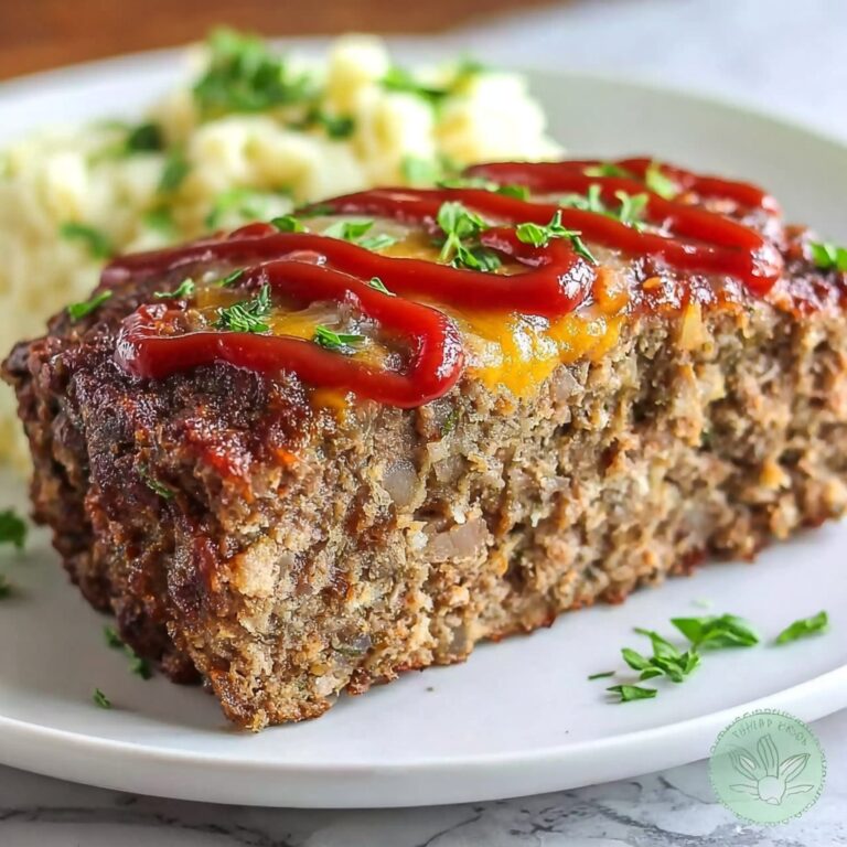 Hearty Juicy Baked Meatloaf Recipe