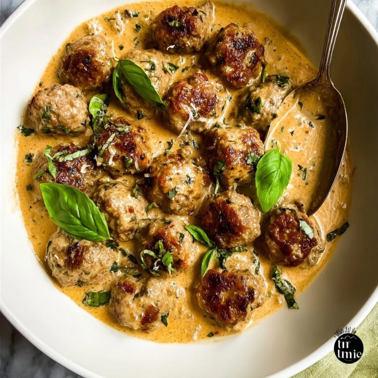 Marry Me Meatballs in Creamy Tomato Sauce Recipe