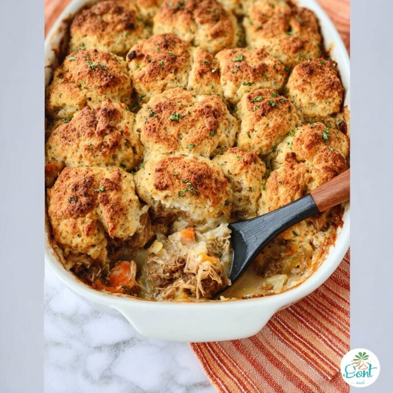Buffalo Chicken Pot Pie with Biscuit Topping Recipe