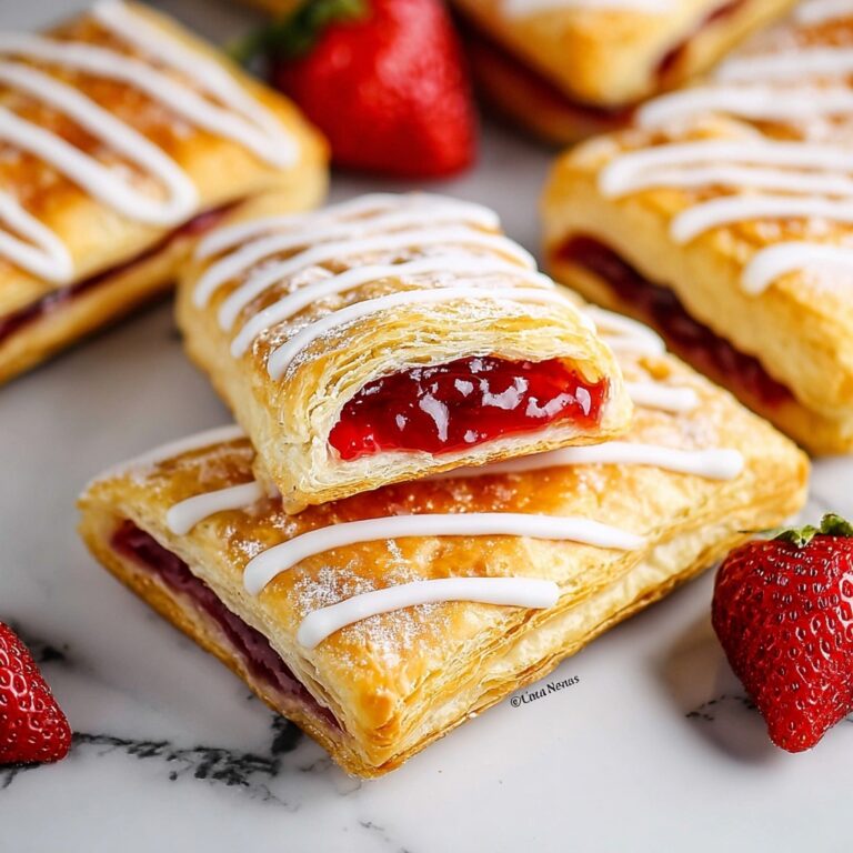 Easy Strawberry Toaster Strudels with Icing Recipe