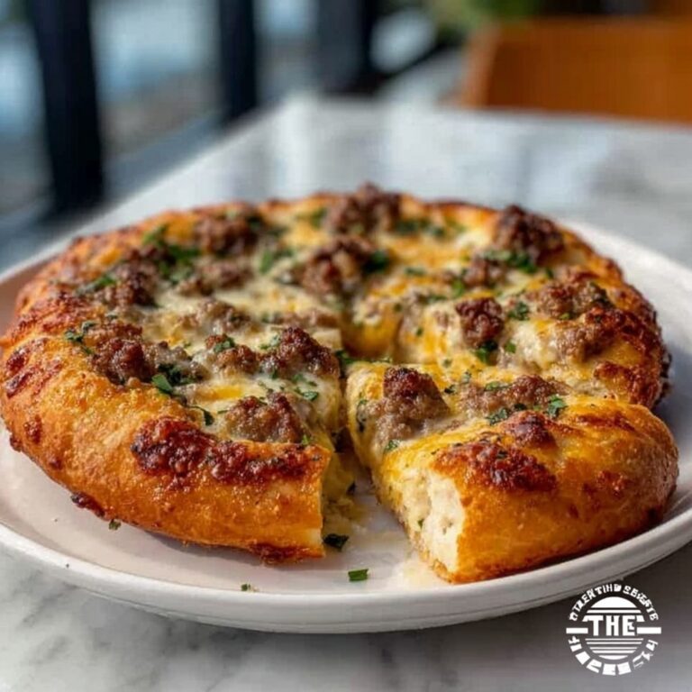 Sausage Gravy Crescent Roll Breakfast Pizza Recipe