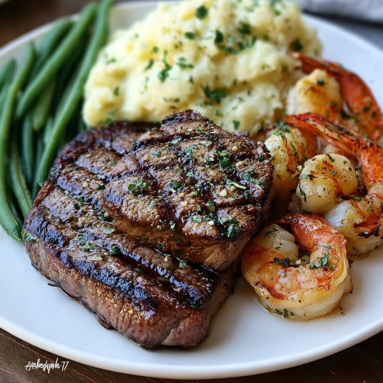 Perfect Valentine’s Dinner: Garlic Butter Steak & Shrimp Recipe