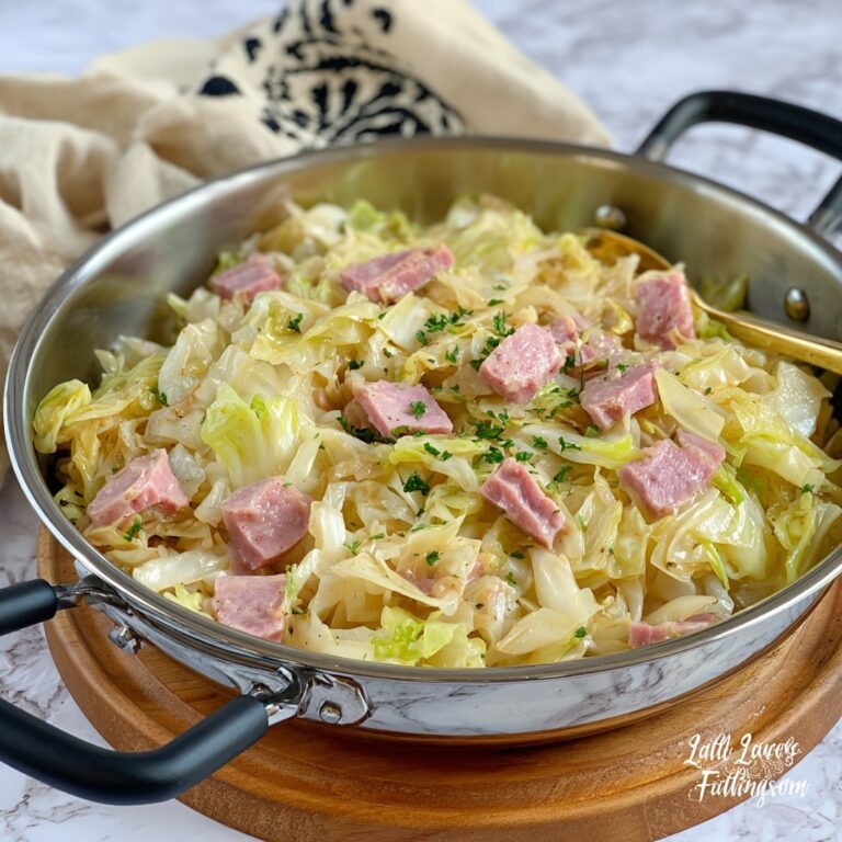 Fried Ham and Cabbage Recipe
