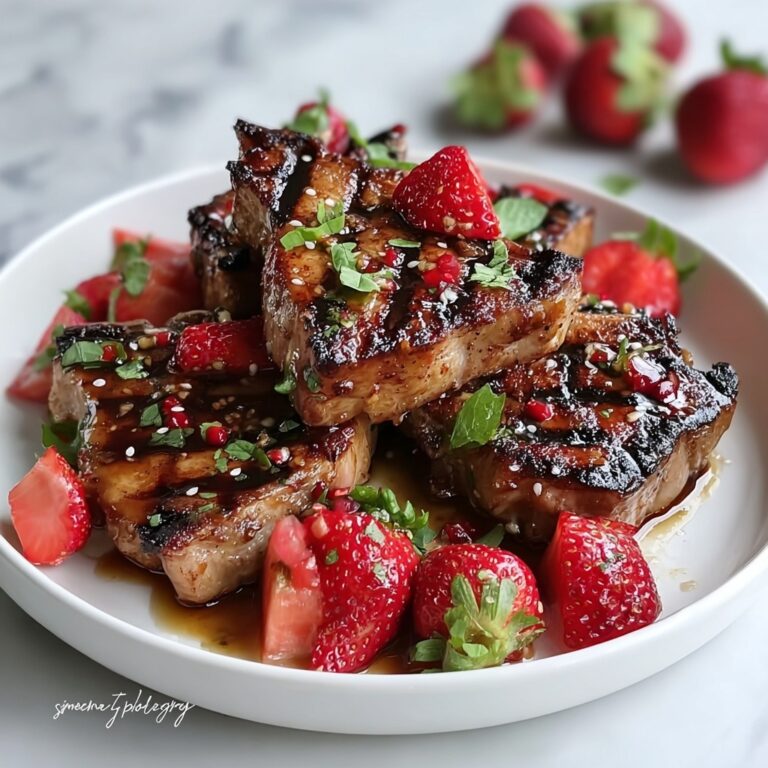 Strawberry Balsamic Pork Chops Recipe