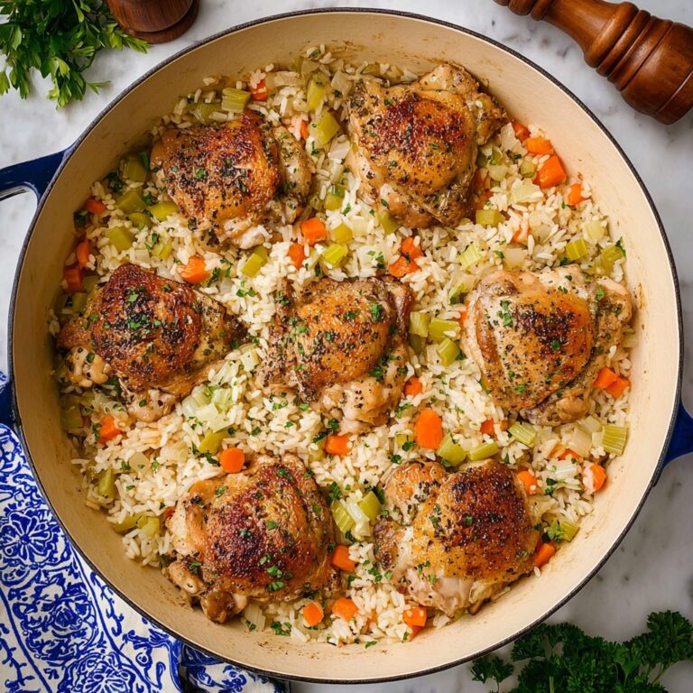 One Pan Chicken and Rice Bake Recipe