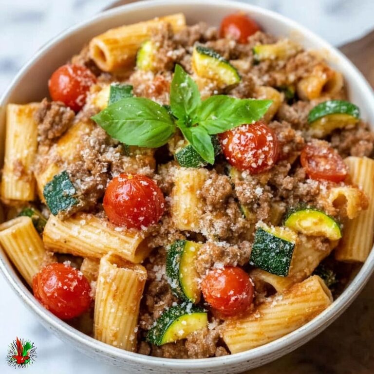 Rigatoni with Sausage, Tomatoes, and Zucchini Recipe